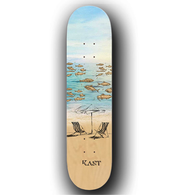 Kast Symbiosis Transparent Fish And Sand Deck- (7.5/8.5)