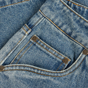 Dime Carpenter Denim Shorts-(sandblasted indigo)
