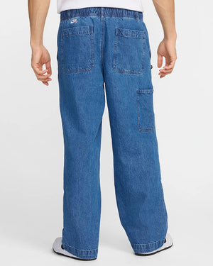 Nike SB Loose Denim Double Knee Pants - Diffused Blue/White