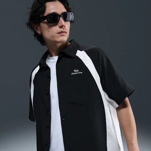 Nike SB Dri-FIT Woven Short-Sleeve Bowler Shirt - (Black)