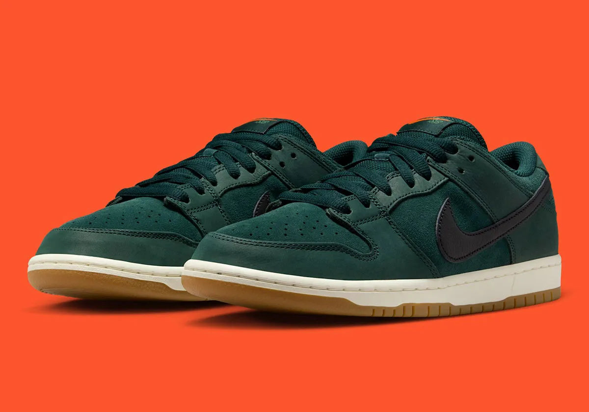 NIKE SB ORANGE LABEL DUNK LOW - (DEEP FIR)