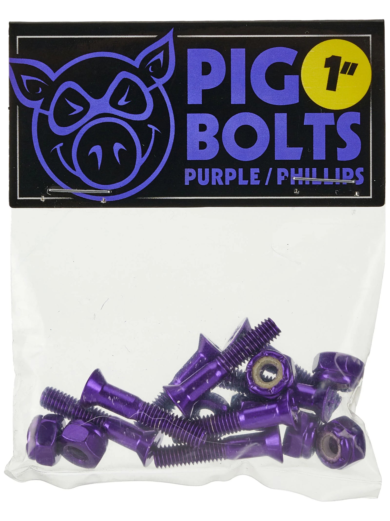 pig 1" Phillips hardware-purple